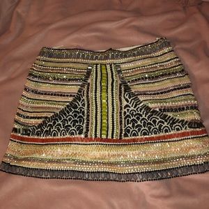 NWT Zara Woman Sequined/Beaded Skirt